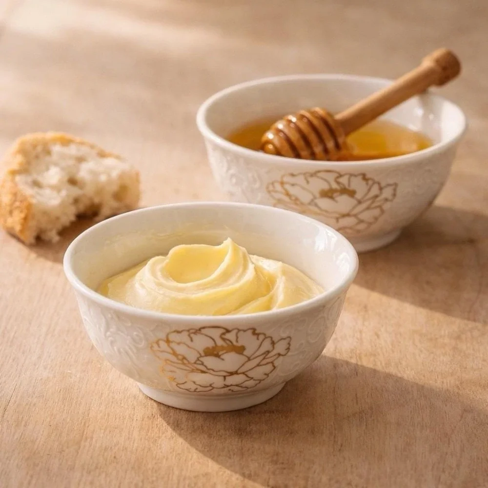 Vintage Japanese Porcelain Bowls Set 4 Gold Floral Butter Condiment Dishes